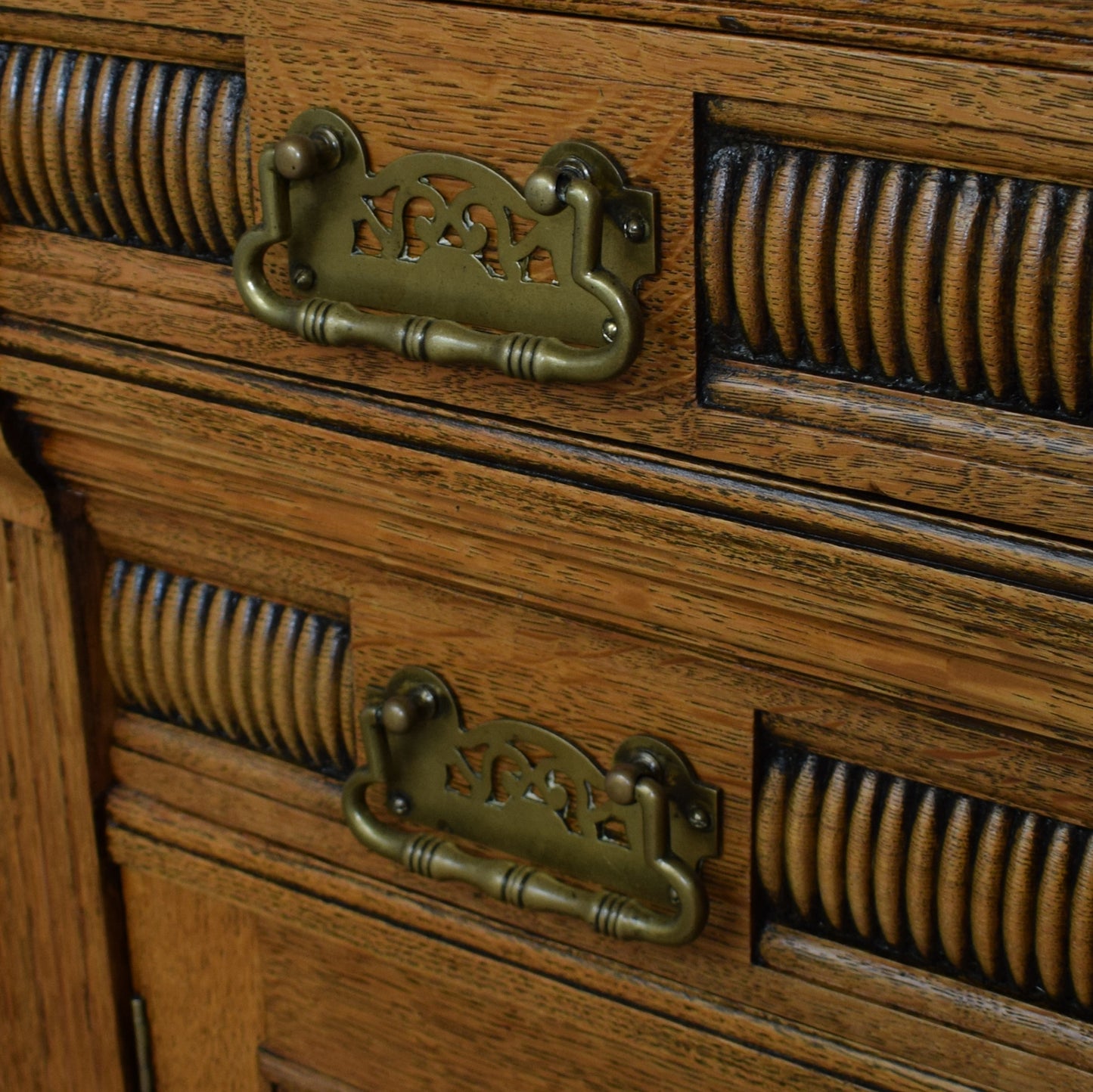 Restored Oak Vintage Sideboard