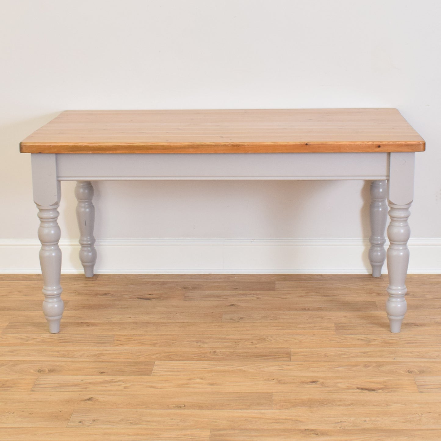 Painted Pine Table & Six Chairs