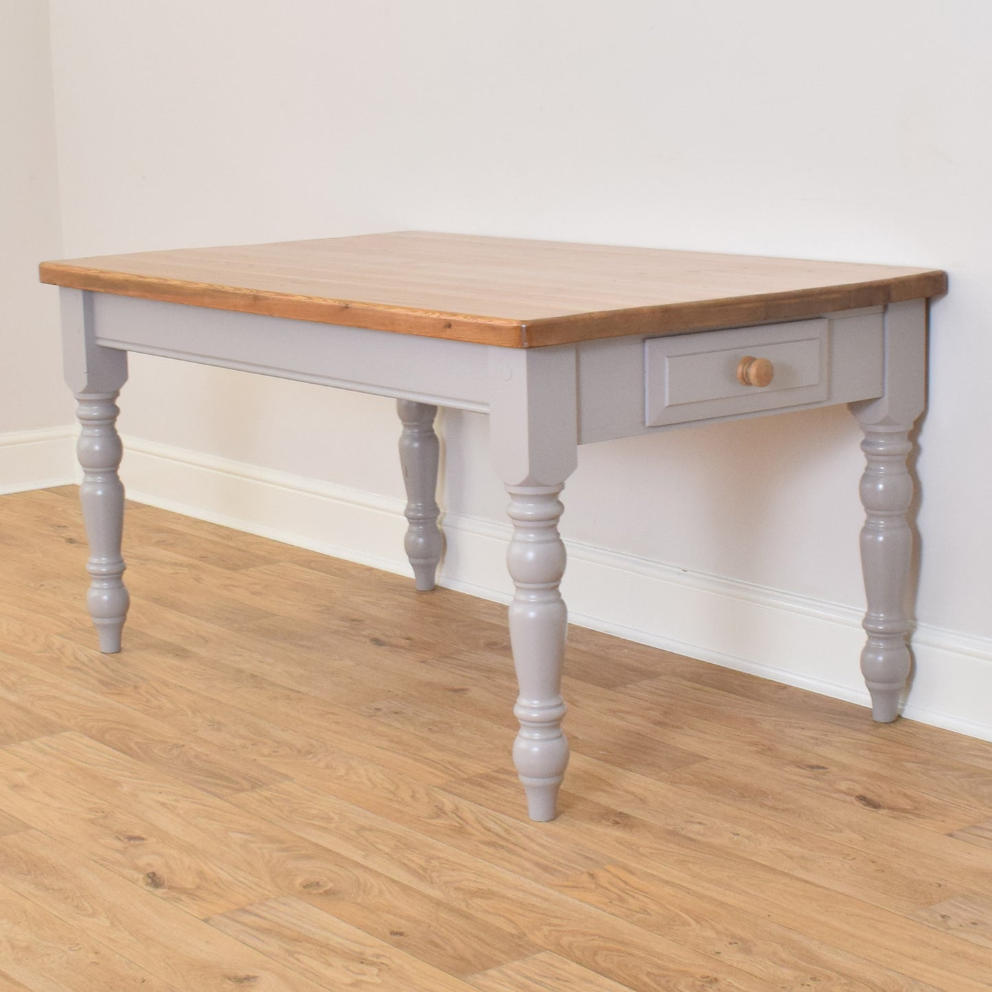 Painted Pine Table & Six Chairs