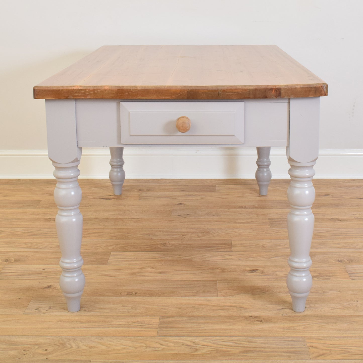 Painted Pine Table & Six Chairs