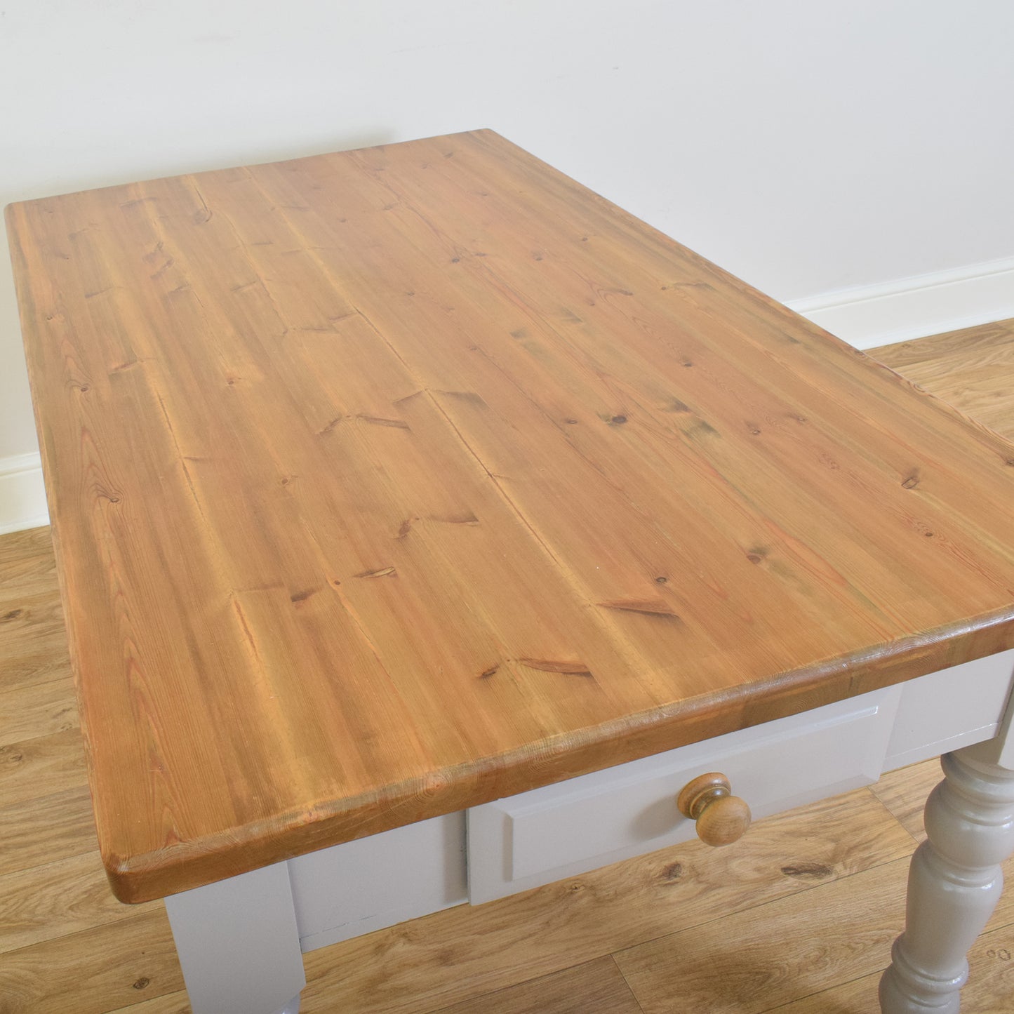Painted Pine Table & Six Chairs