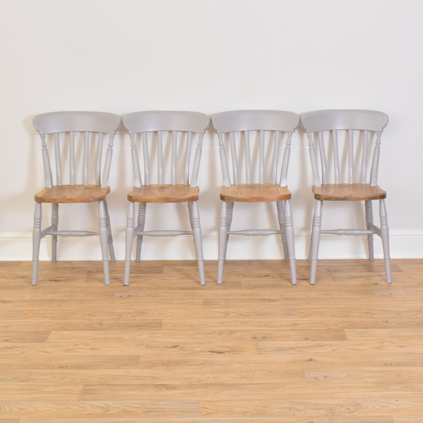Painted Pine Table & Six Chairs