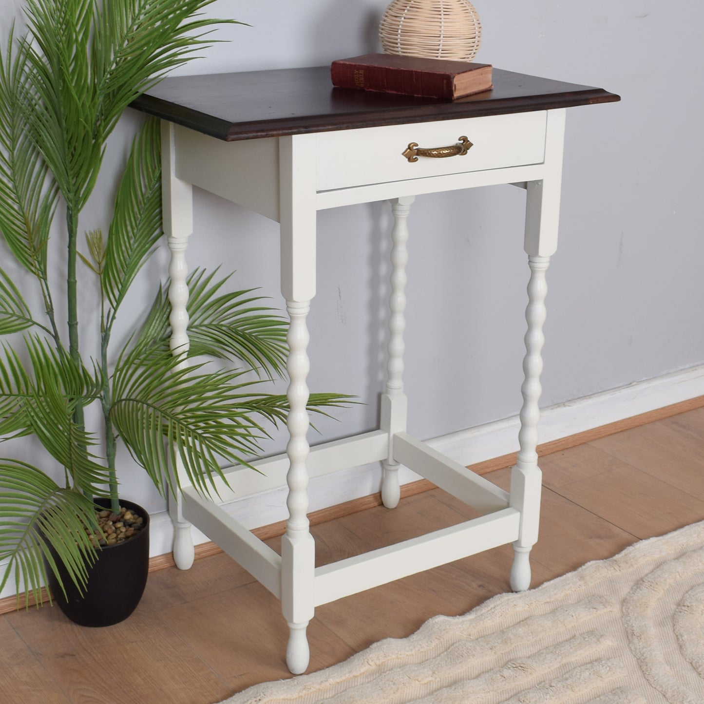 Painted Oak Side Table