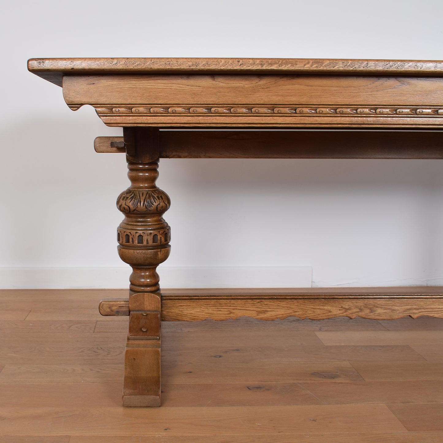 Oak Dining Table with Six Chairs