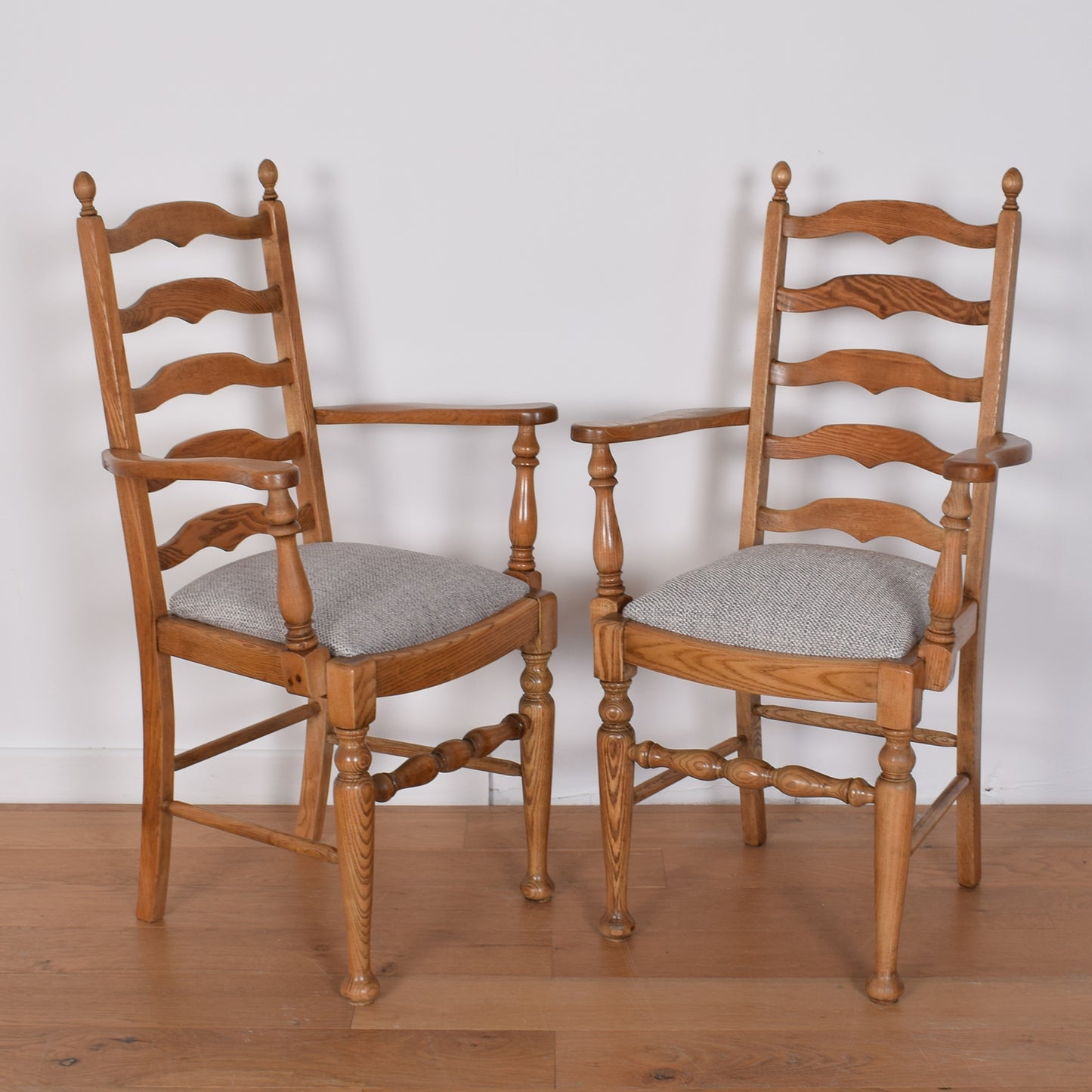 Oak Dining Table with Six Chairs
