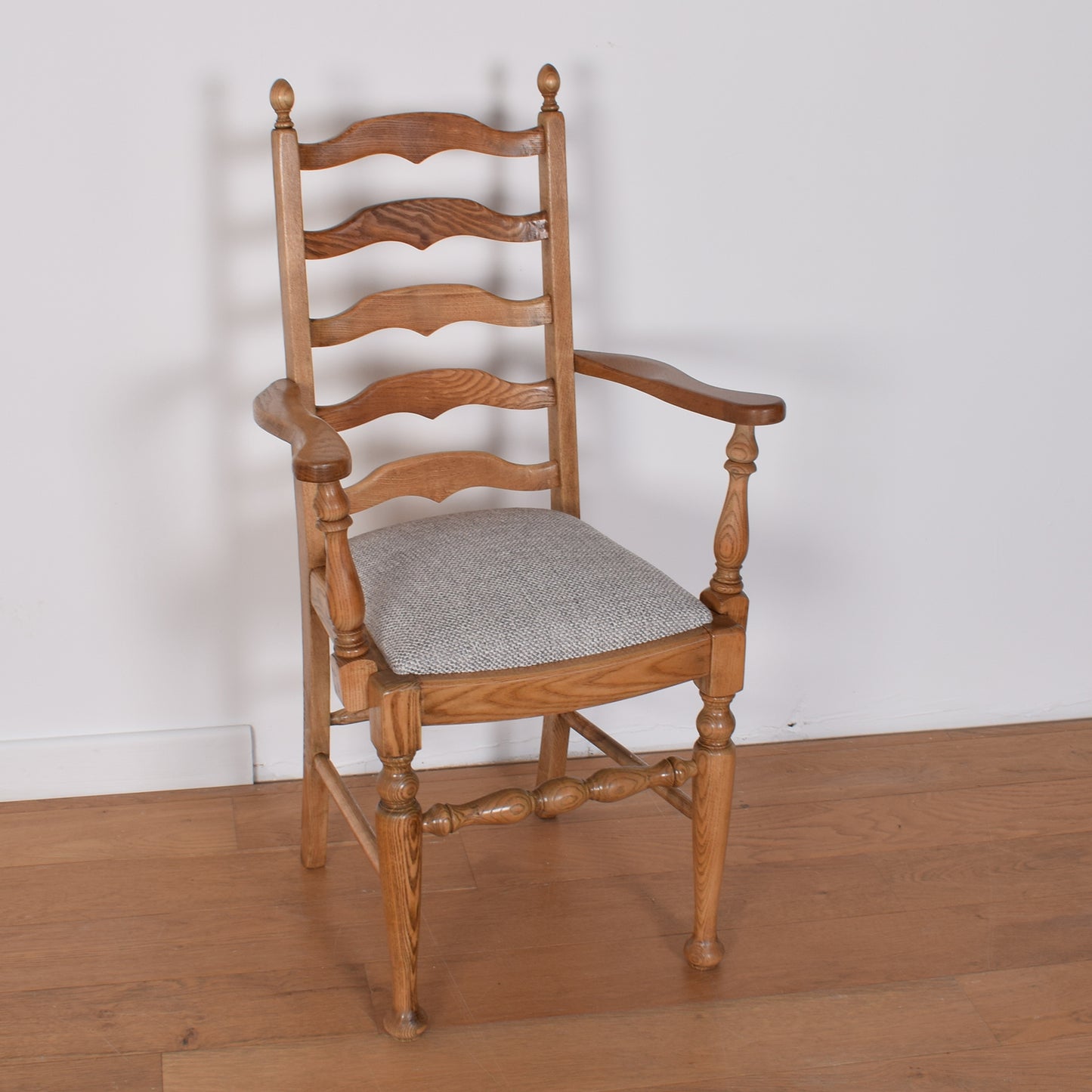 Oak Dining Table with Six Chairs