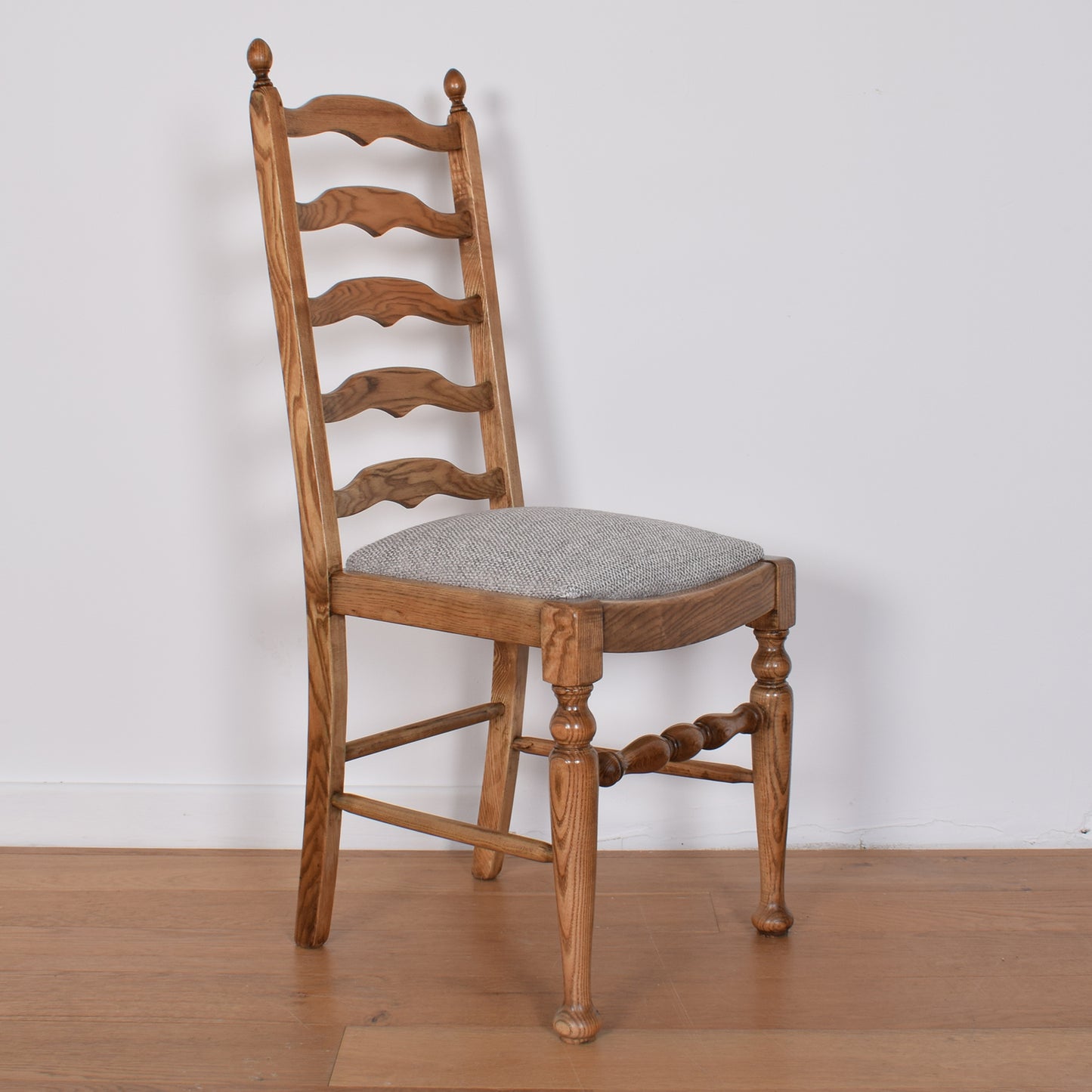 Oak Dining Table with Six Chairs