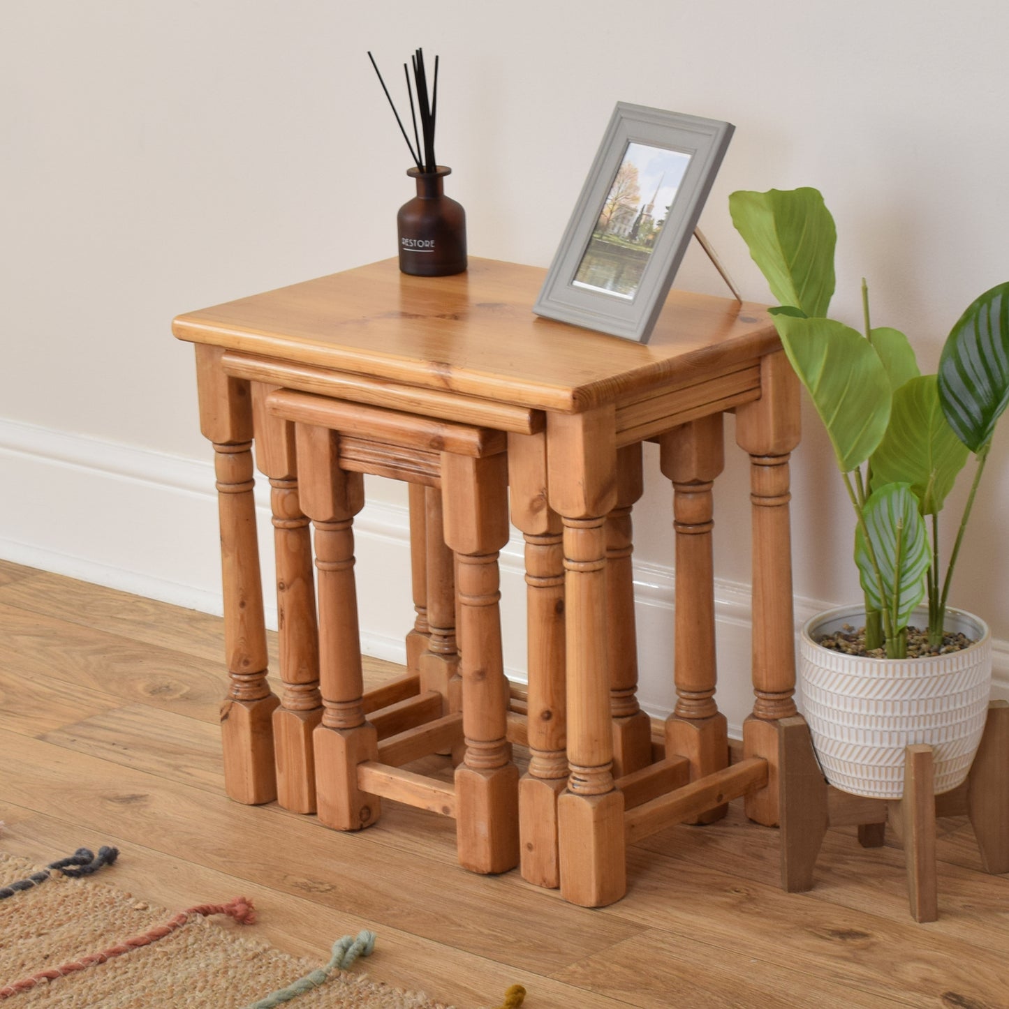Restored Pine Nest Of Tables
