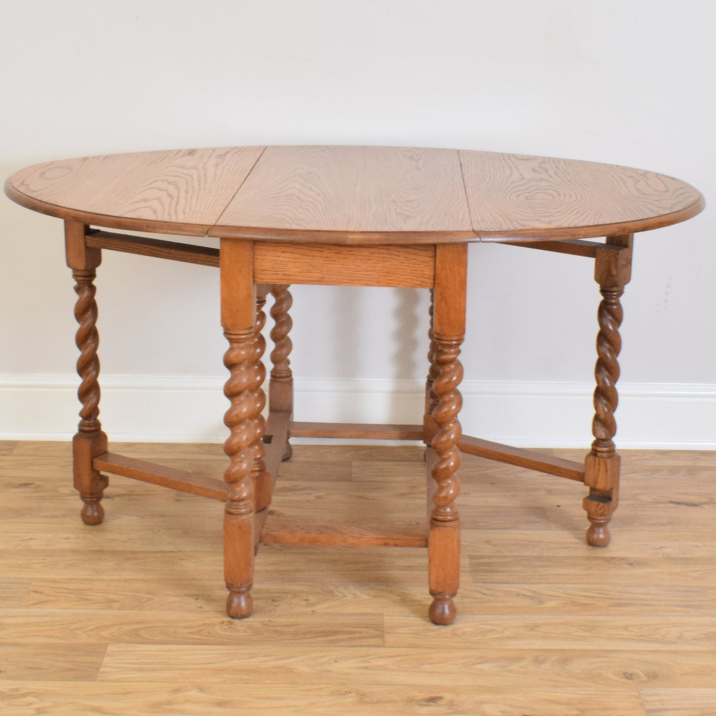 Restored Draw Leaf Table and Four Chairs