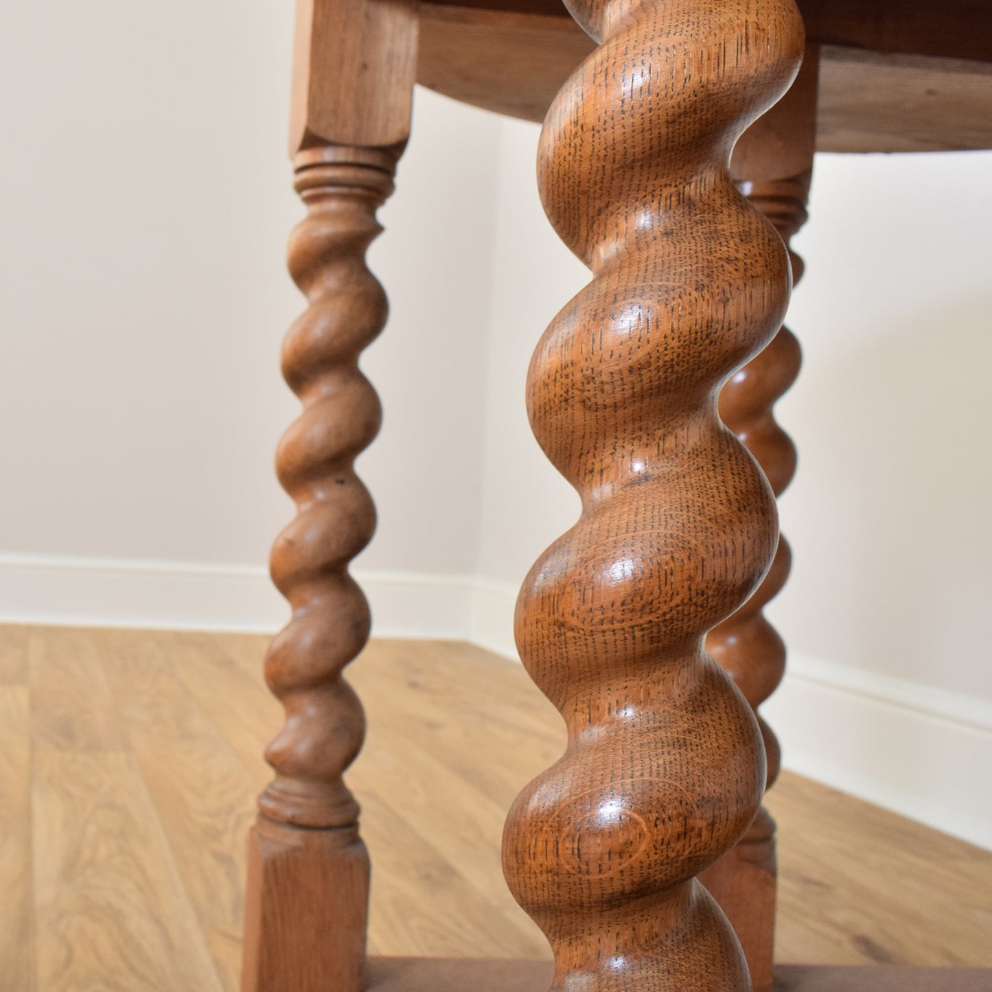 Restored Draw Leaf Table and Four Chairs