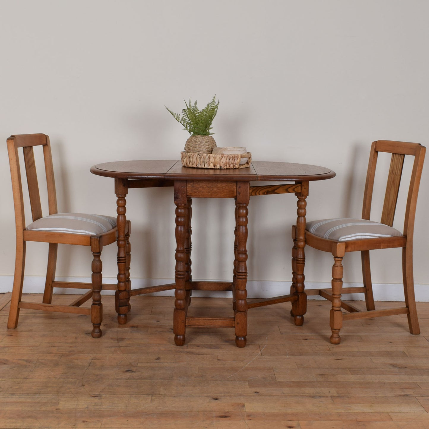 Drop Leaf Table and Two