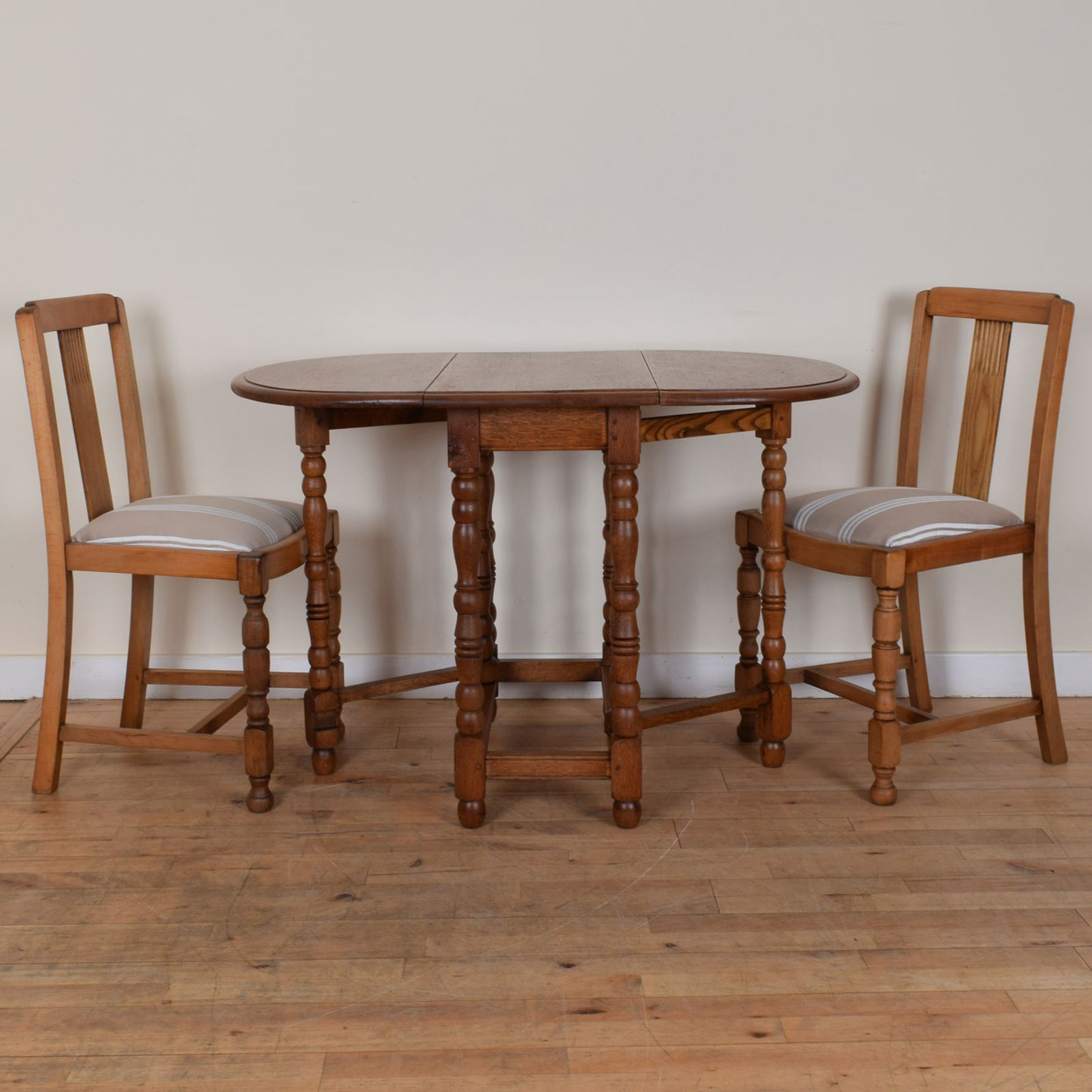 Drop Leaf Table and Two