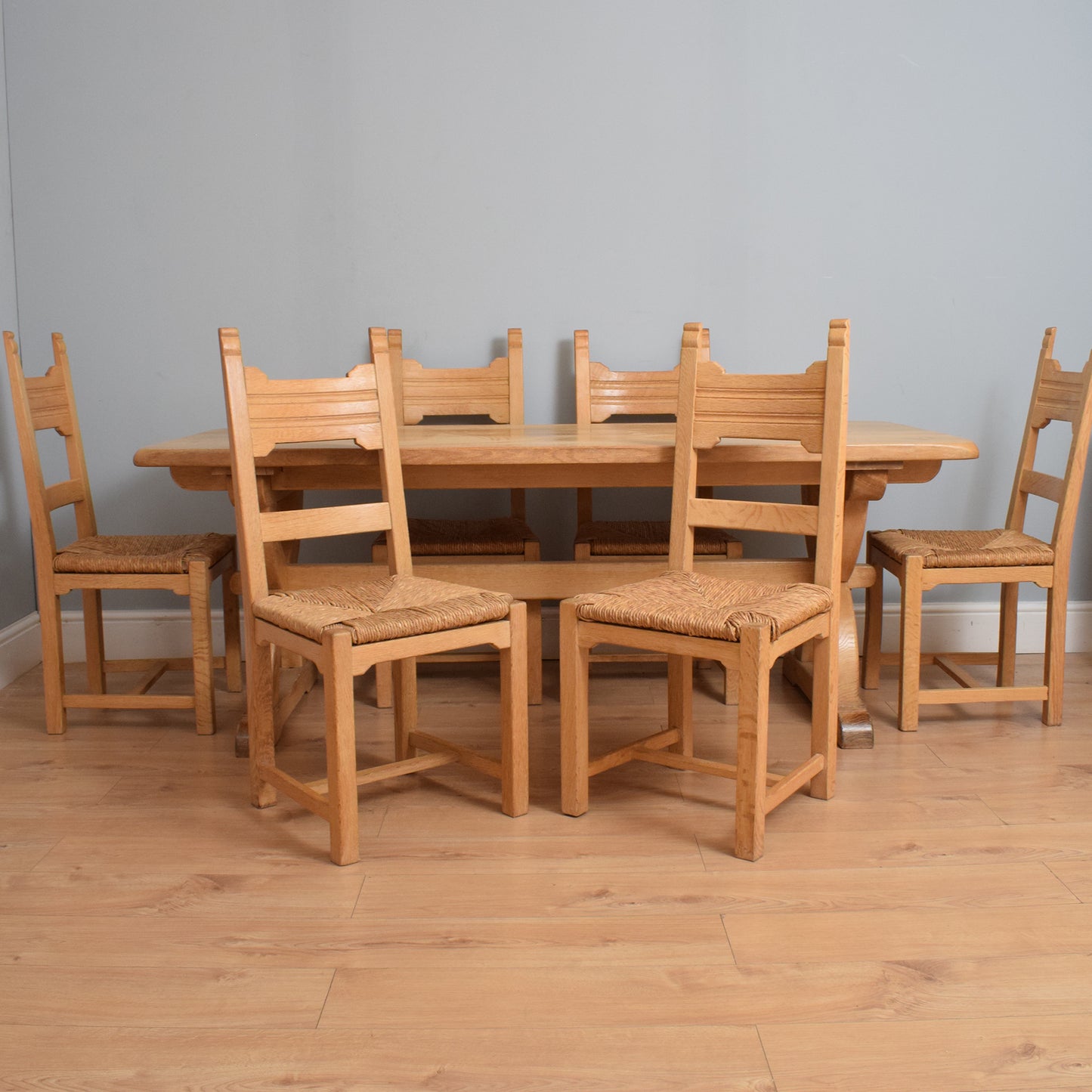 Farmhouse Style Table and Six Chairs
