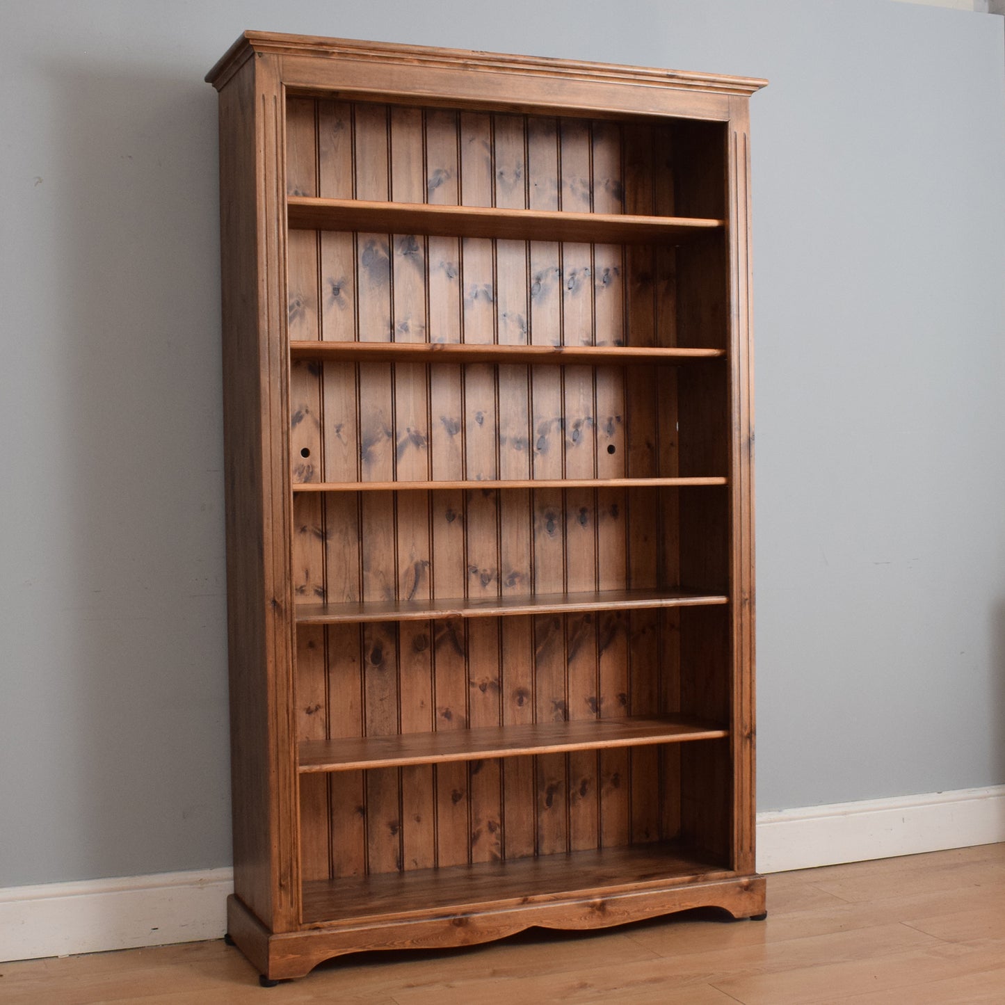 Restored Large Pine Bookcase