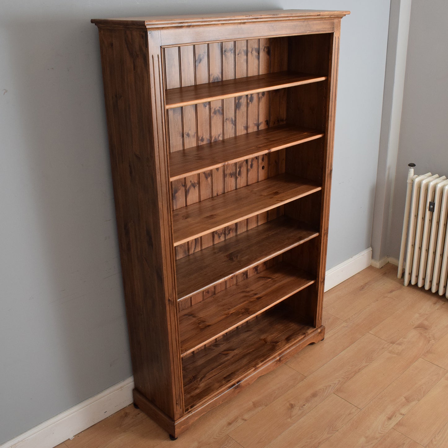 Restored Large Pine Bookcase