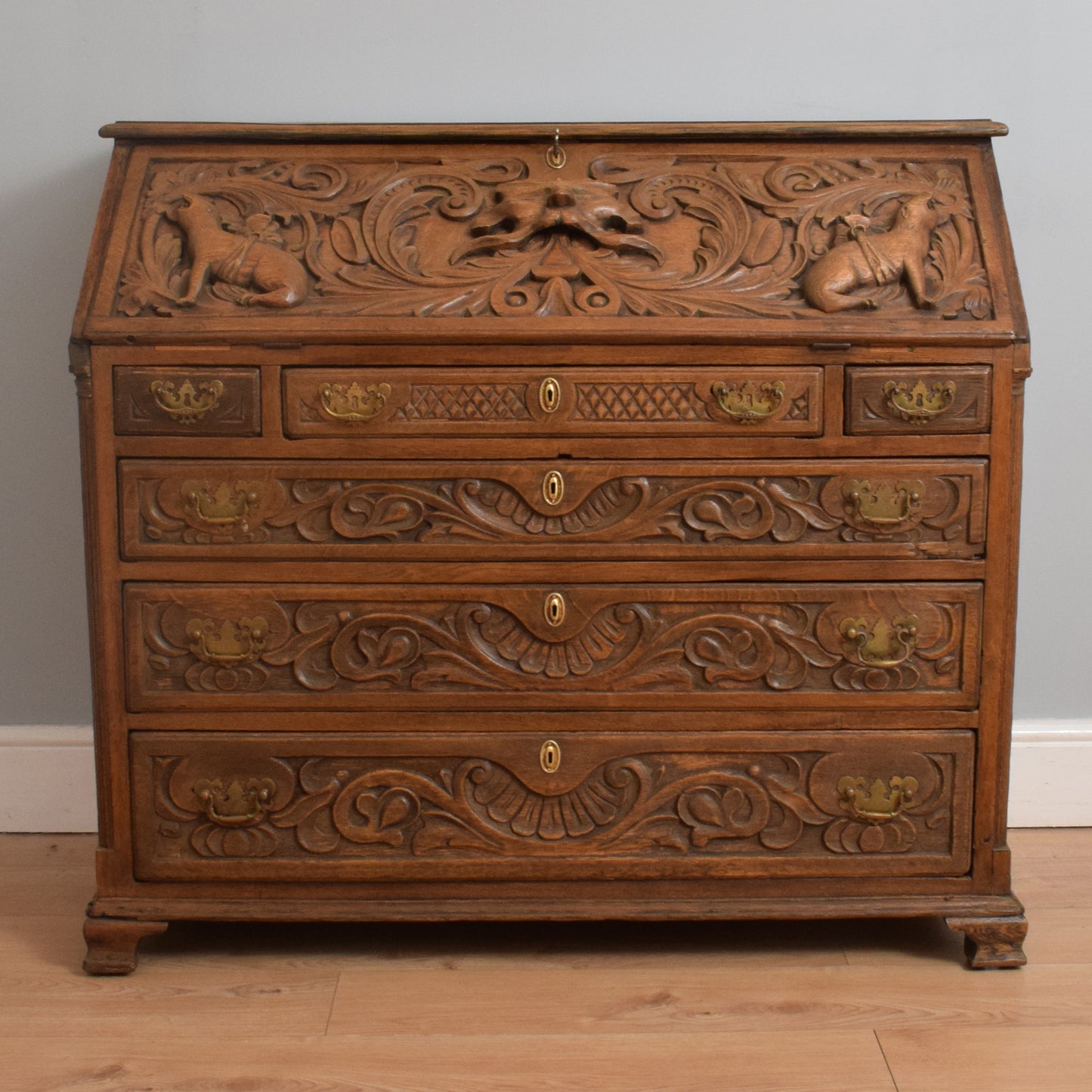 Antique Oak Bureau
