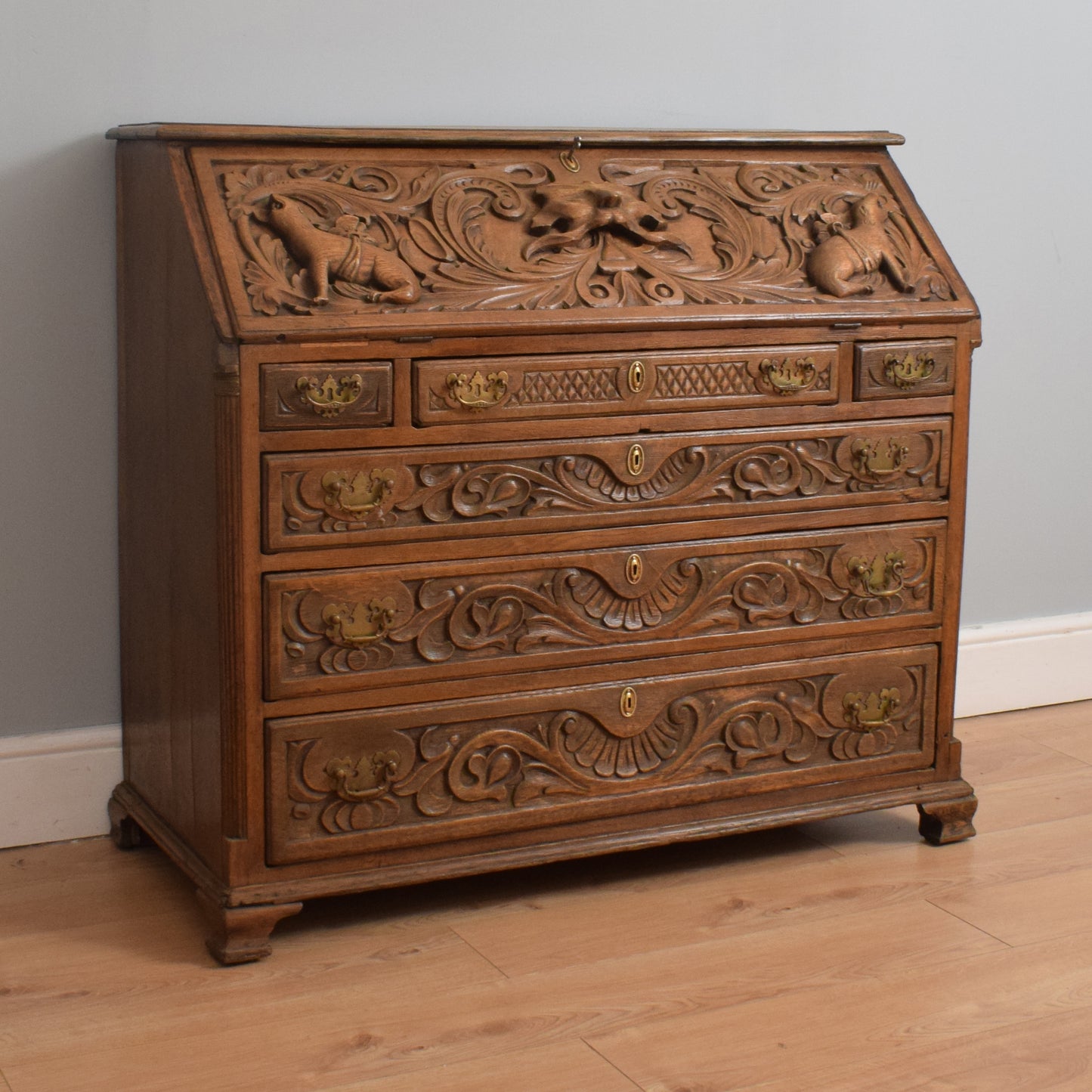 Antique Oak Bureau
