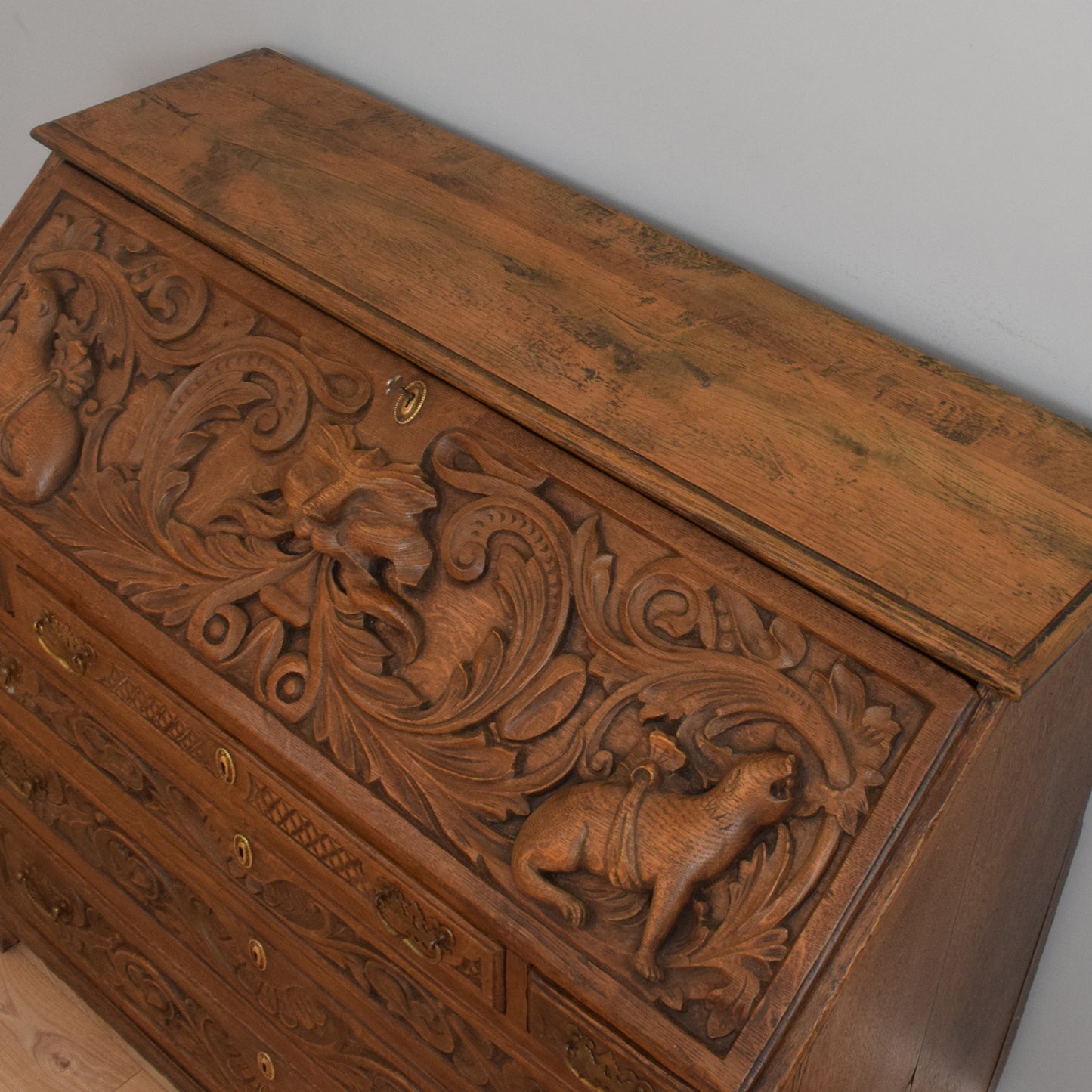 Antique Oak Bureau