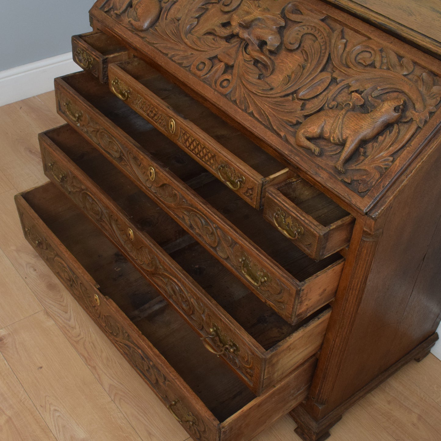 Antique Oak Bureau