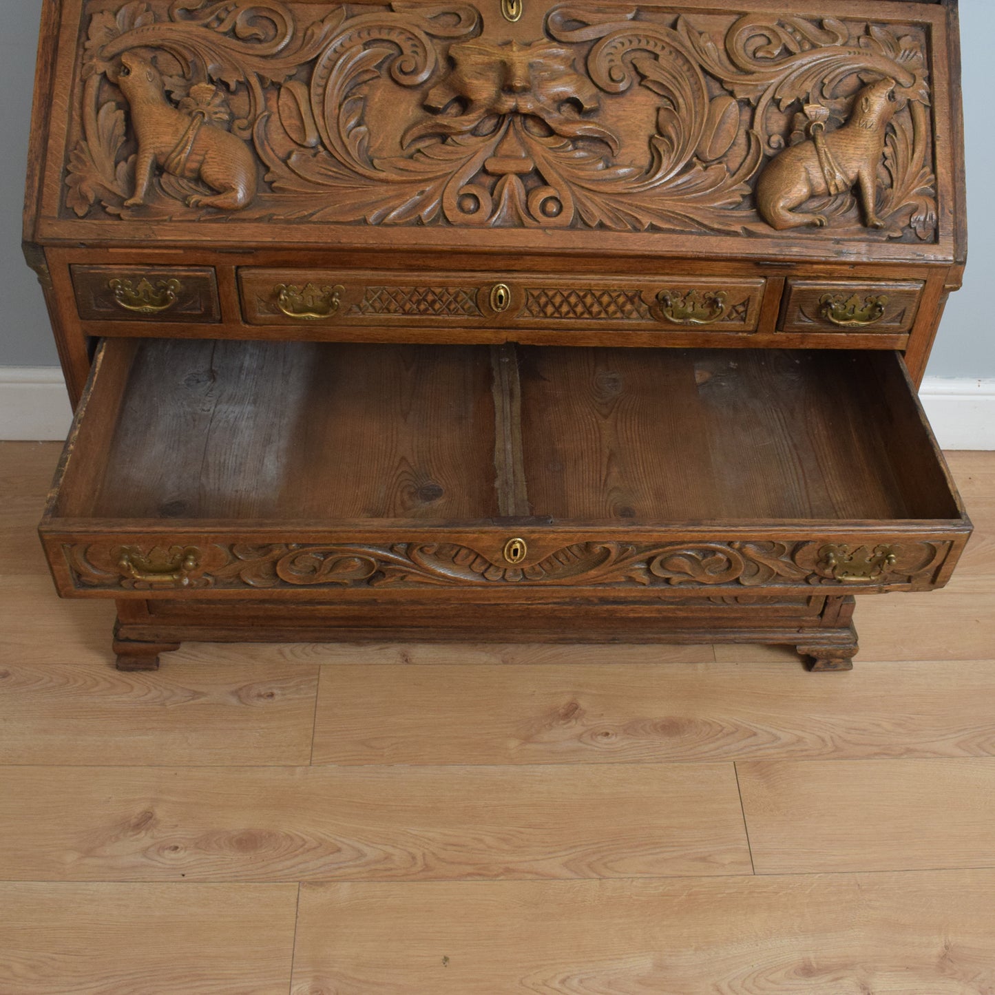Antique Oak Bureau