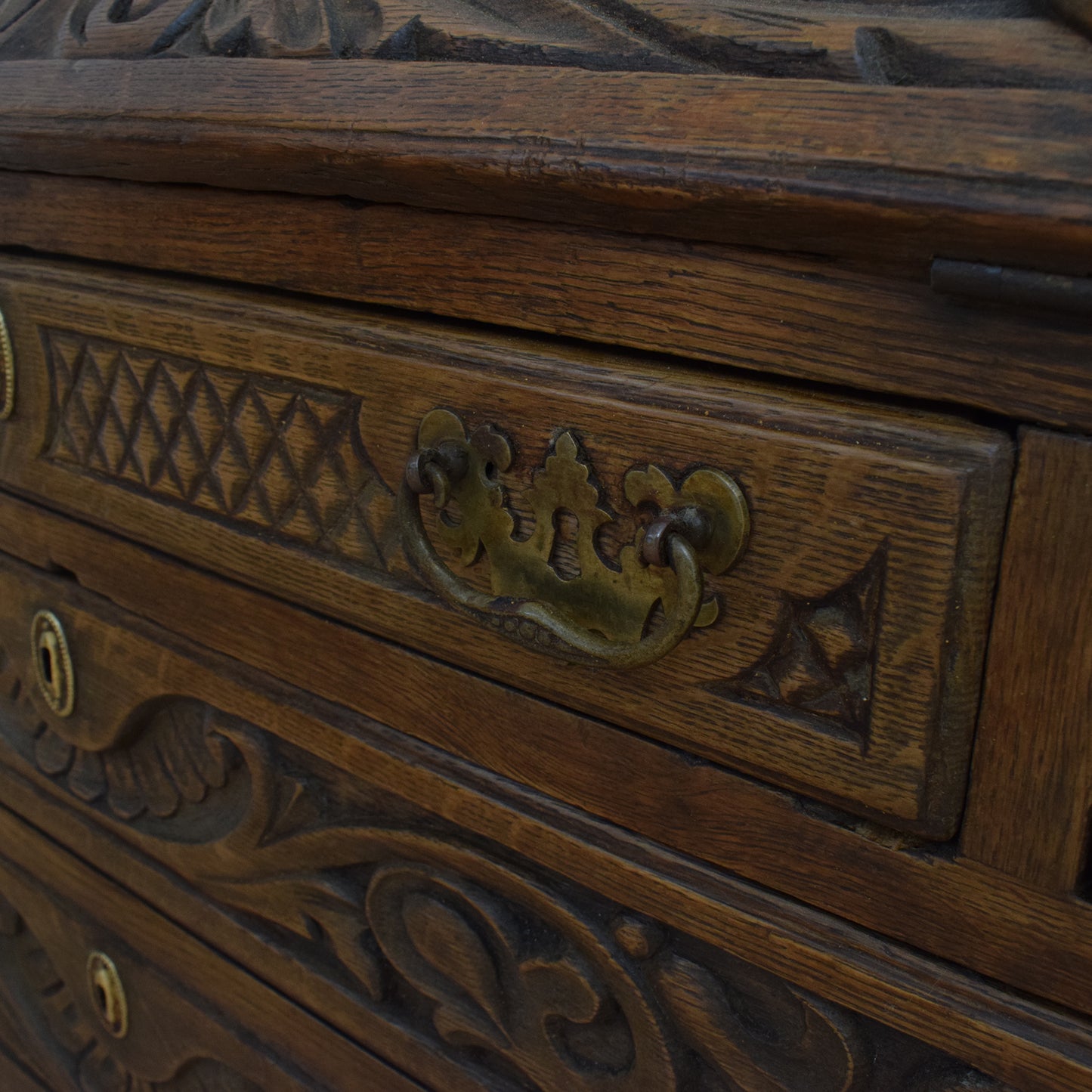 Antique Oak Bureau