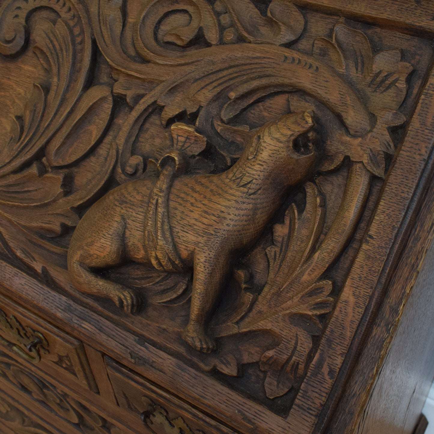 Antique Oak Bureau