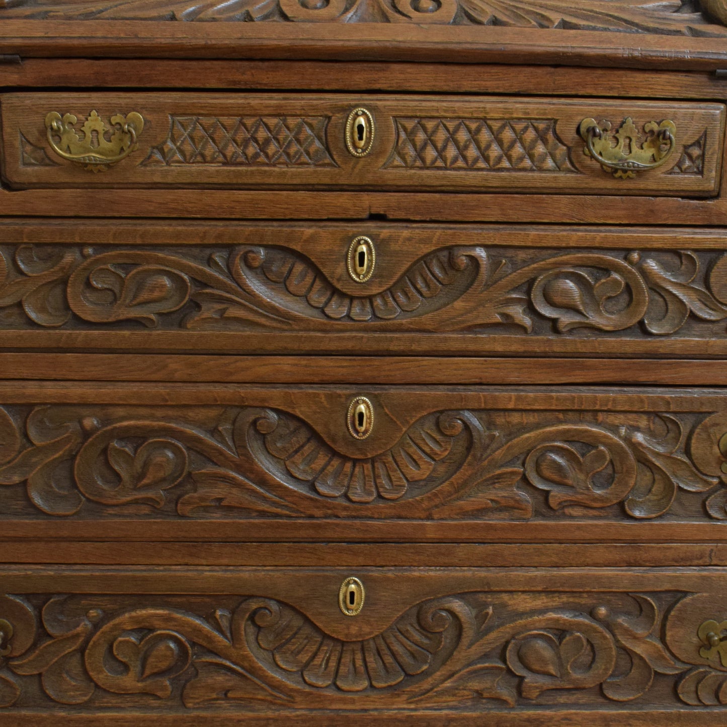 Antique Oak Bureau