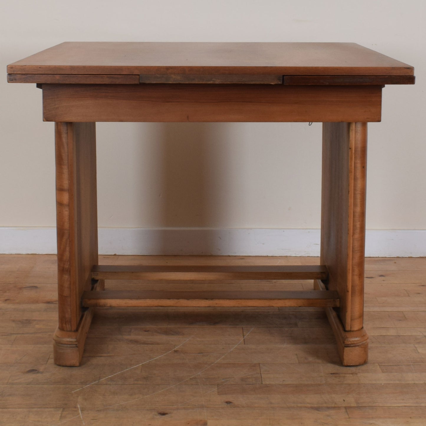 Walnut Draw-Leaf Table and Six