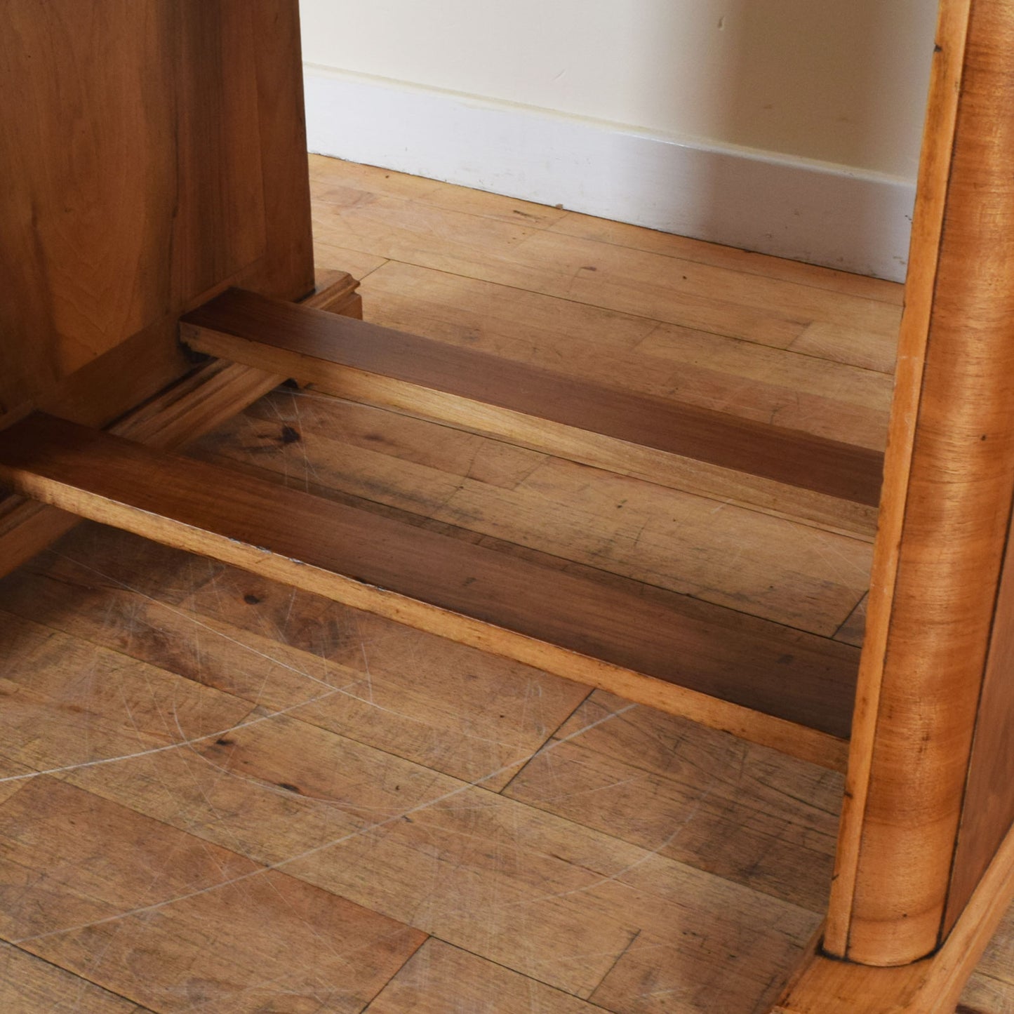 Walnut Draw-Leaf Table and Six