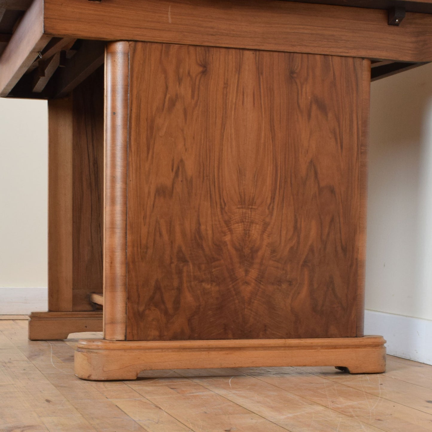 Walnut Draw-Leaf Table and Six