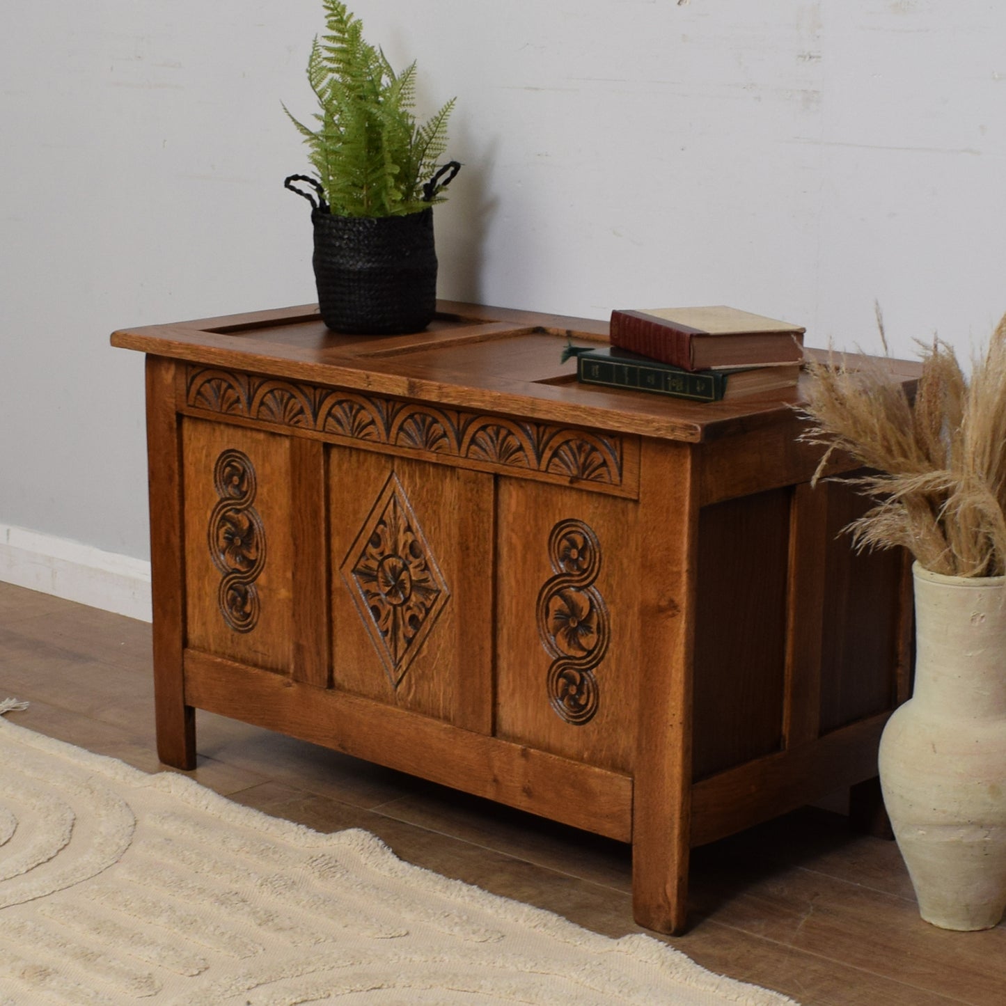 Restored Oak Blanket Box