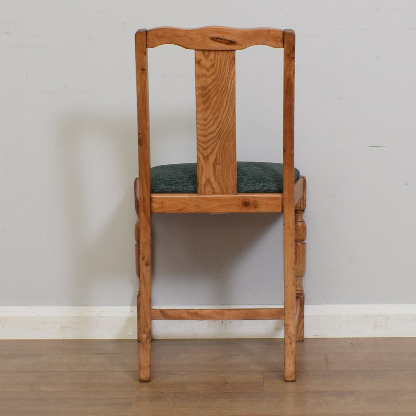 Oak Drop-Leaf Table & Four Chairs