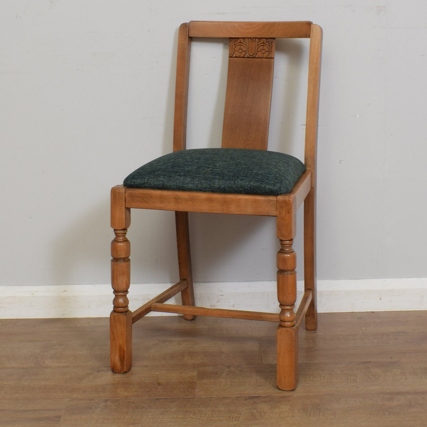 Oak Drop-Leaf Table & Four Chairs