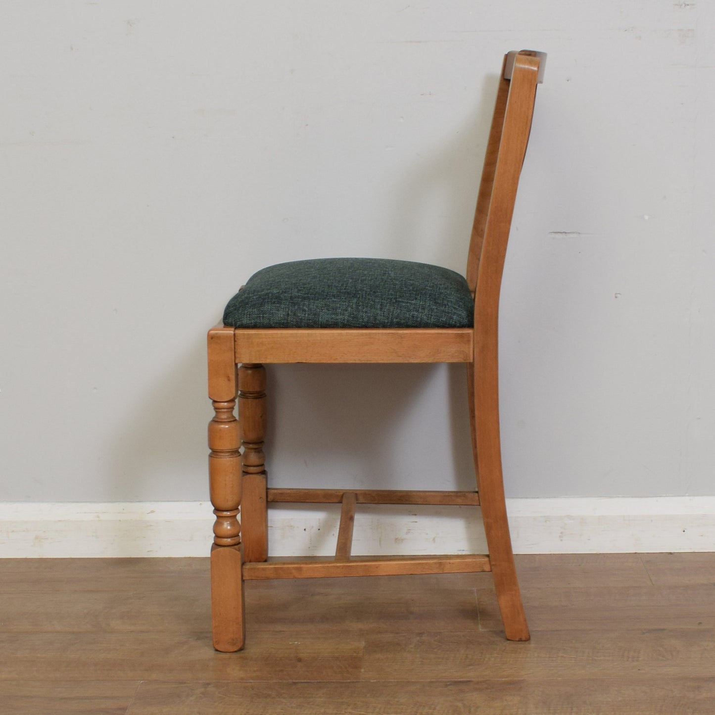 Oak Drop-Leaf Table & Four Chairs