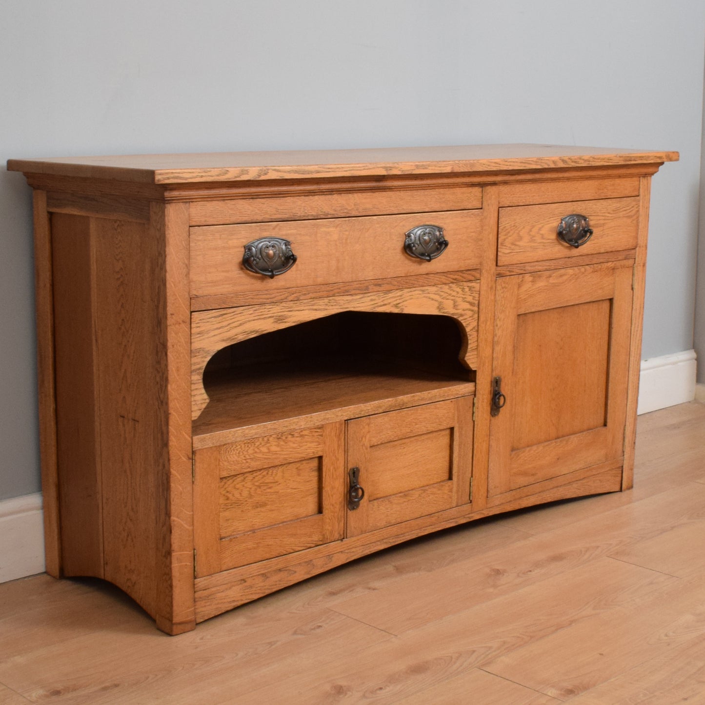 Restored 'Arts and Crafts' Oak Sideboard