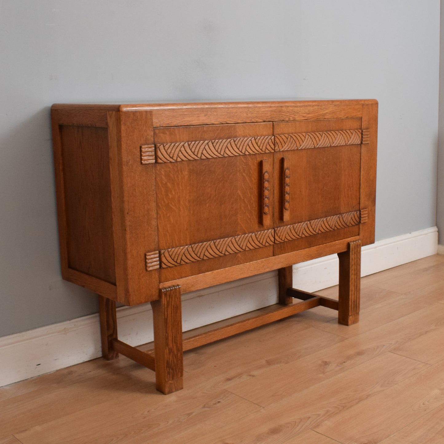 Oak Art-Deco Style Sideboard