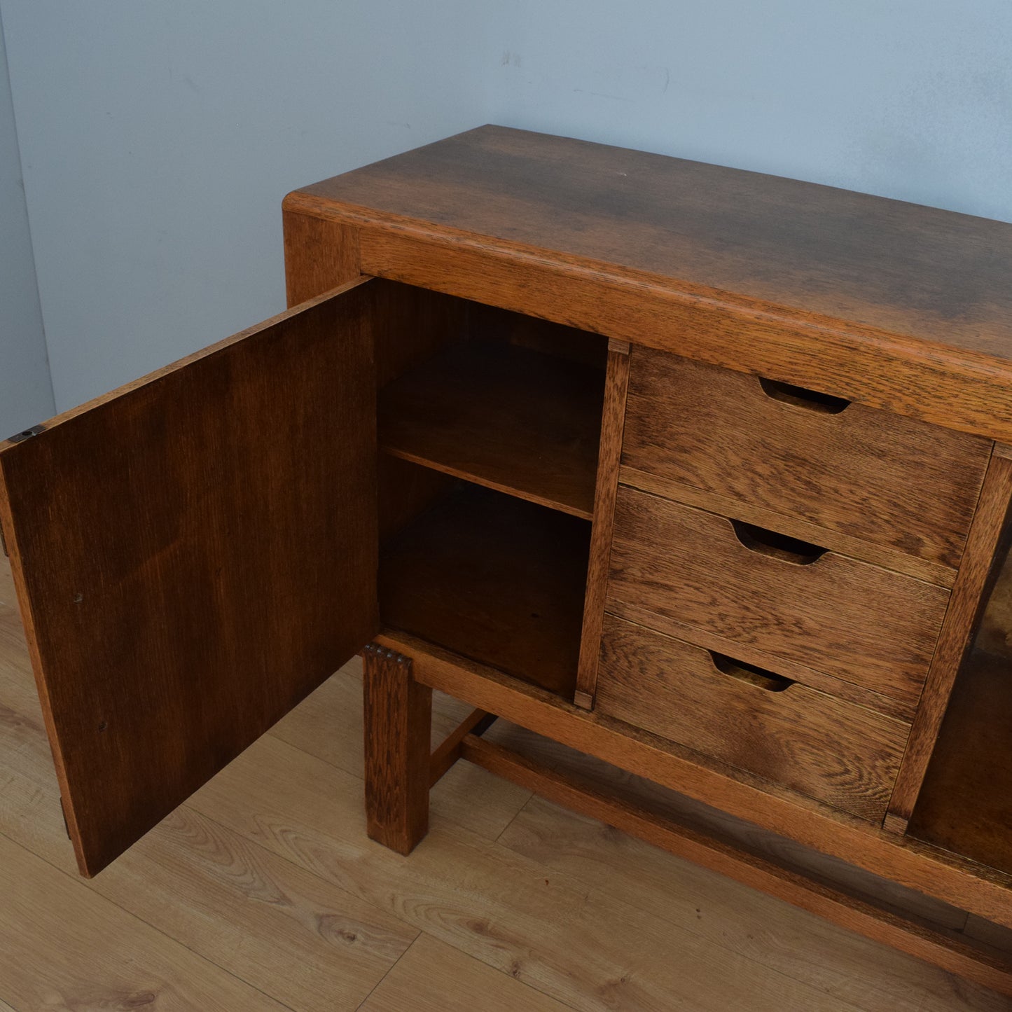 Oak Art-Deco Style Sideboard