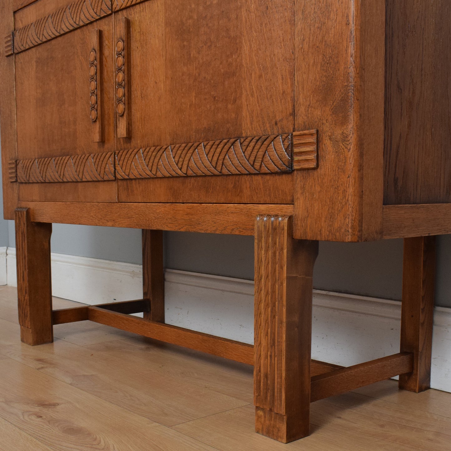 Oak Art-Deco Style Sideboard