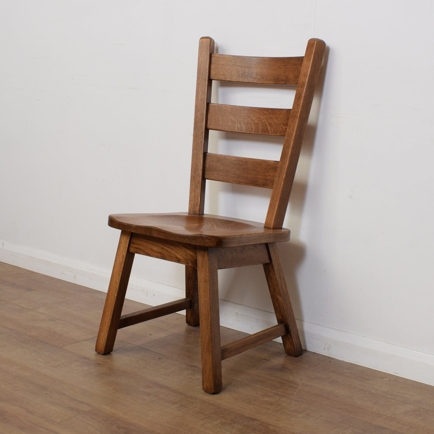 Solid Oak Dining Table And Six Chairs