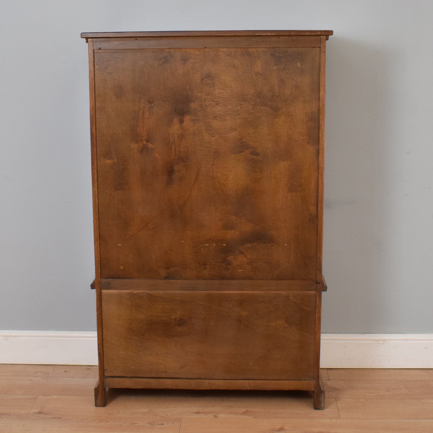 Restored Oak Glazed Bookcase
