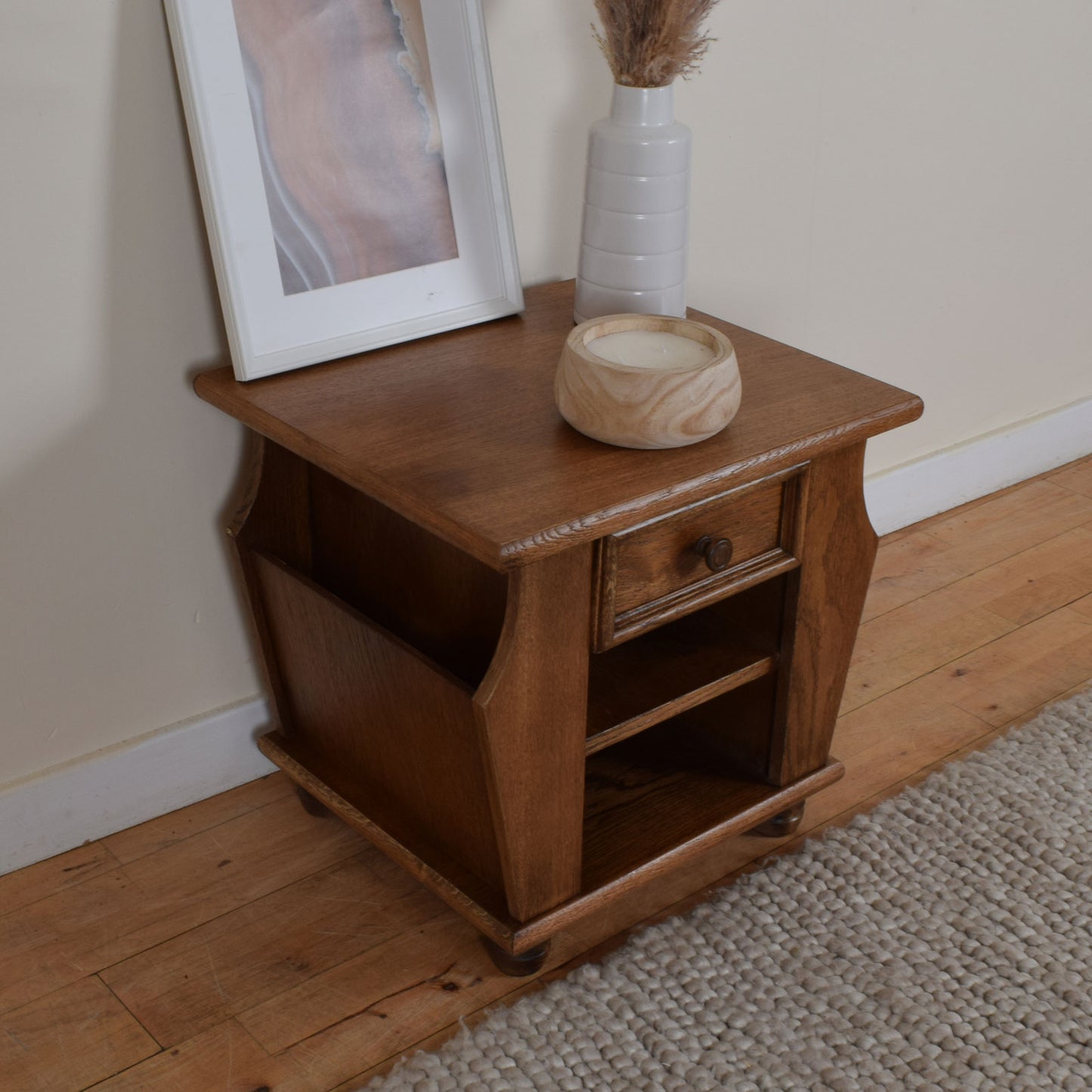 Oak Magazine Rack