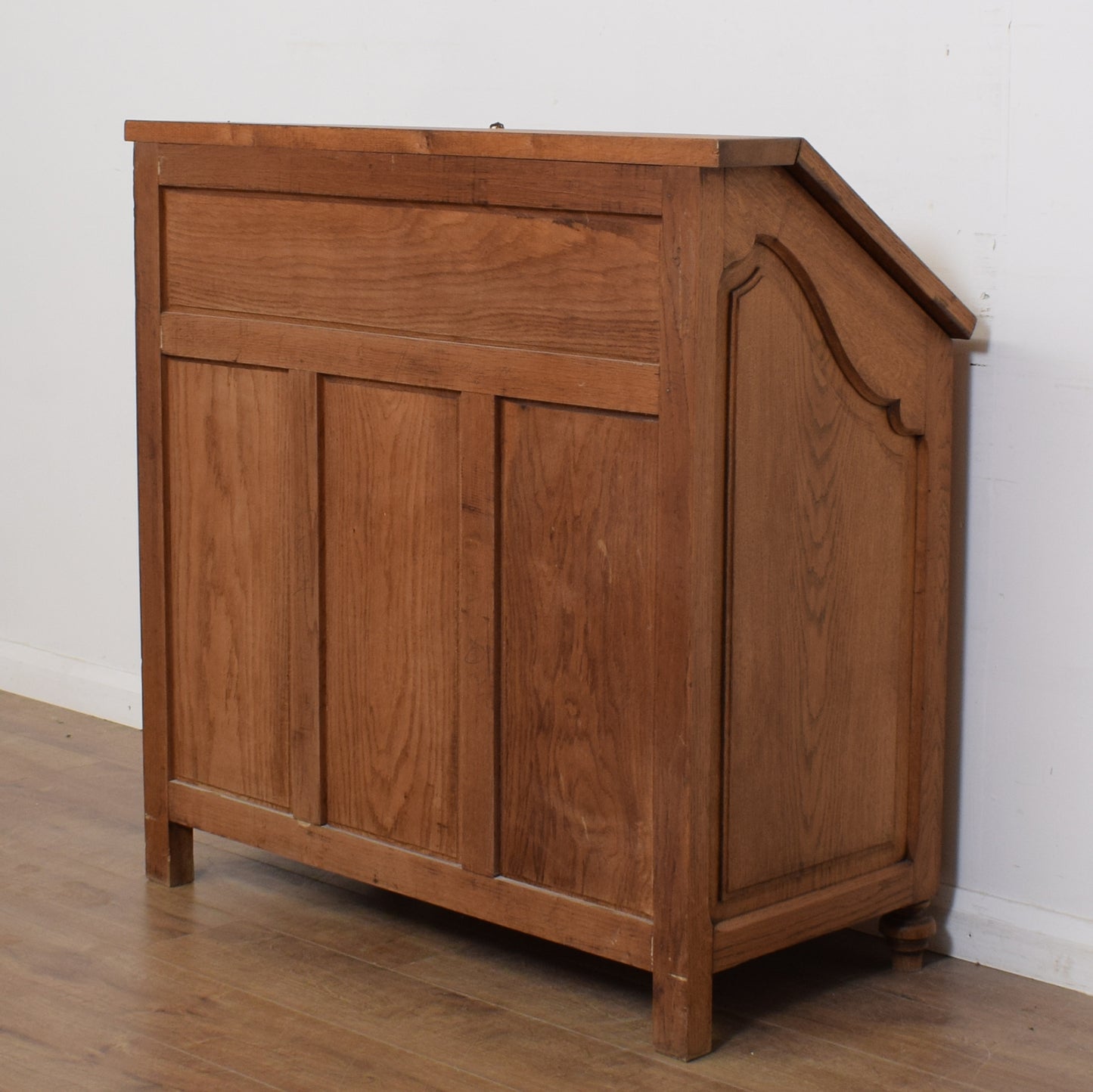 Restored Large Carved Oak Bureau