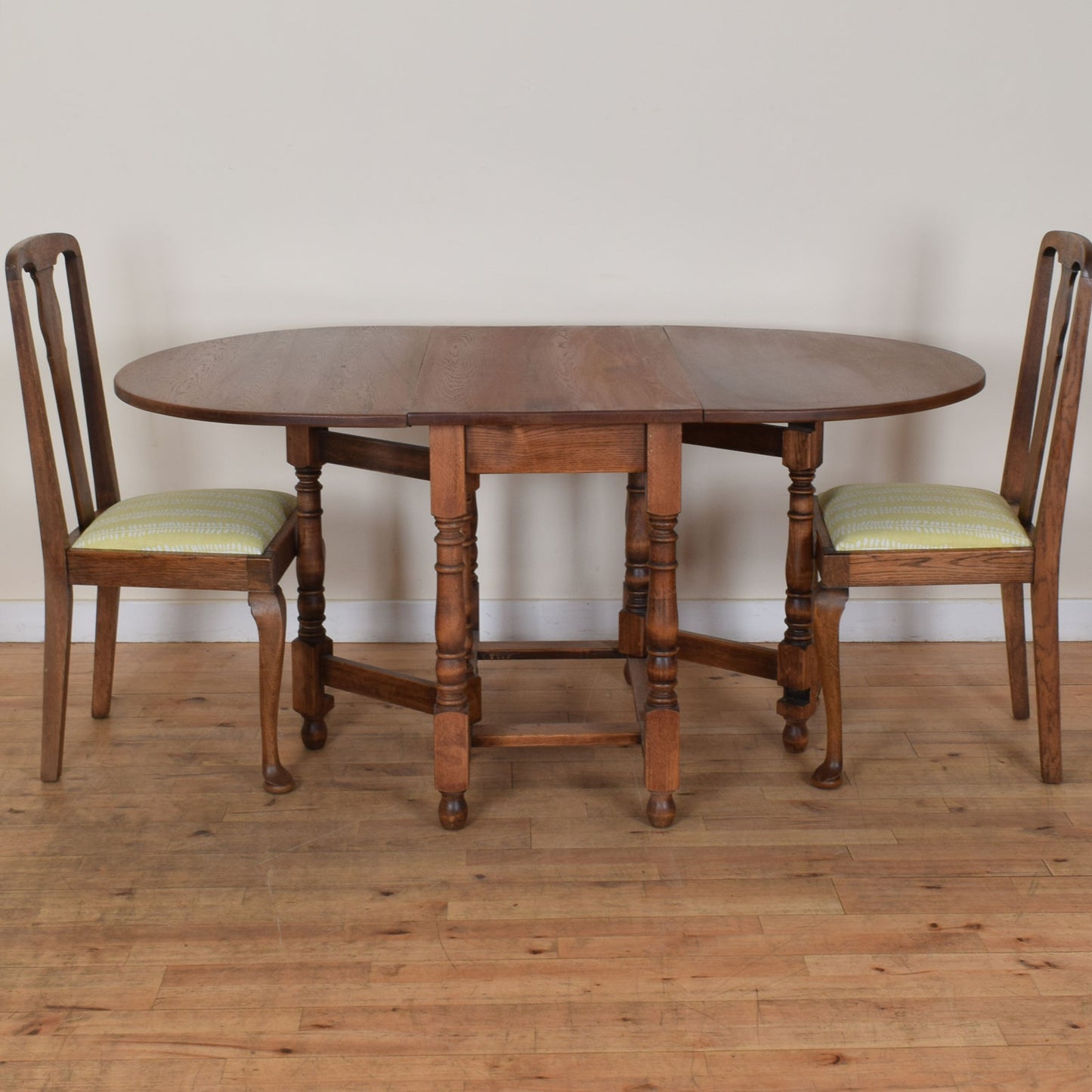 Drop Leaf Table and Two Chairs