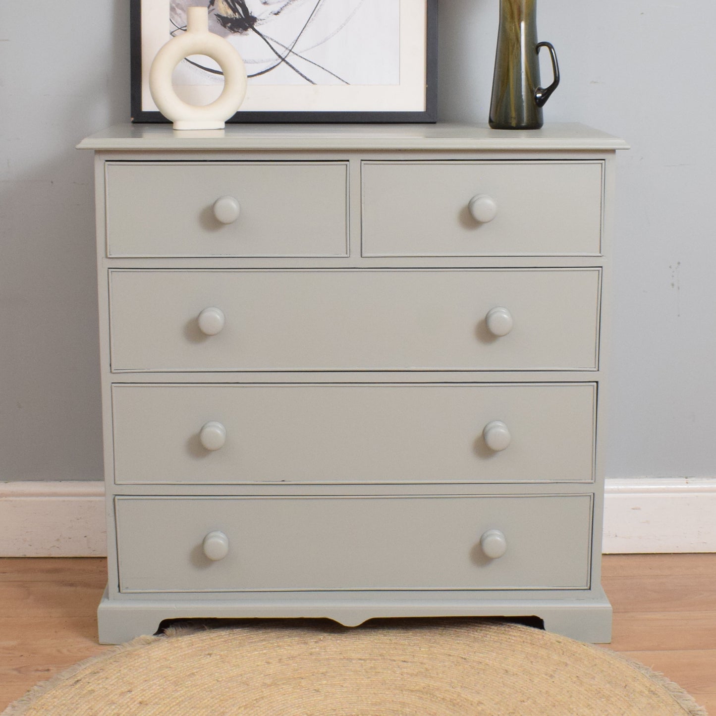 Painted Pine Chest of Drawers