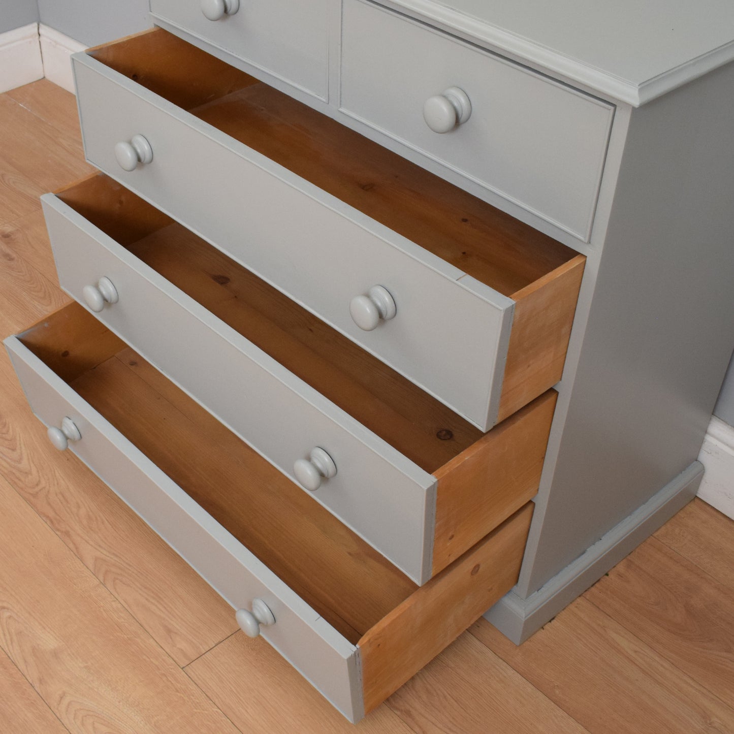 Painted Pine Chest of Drawers