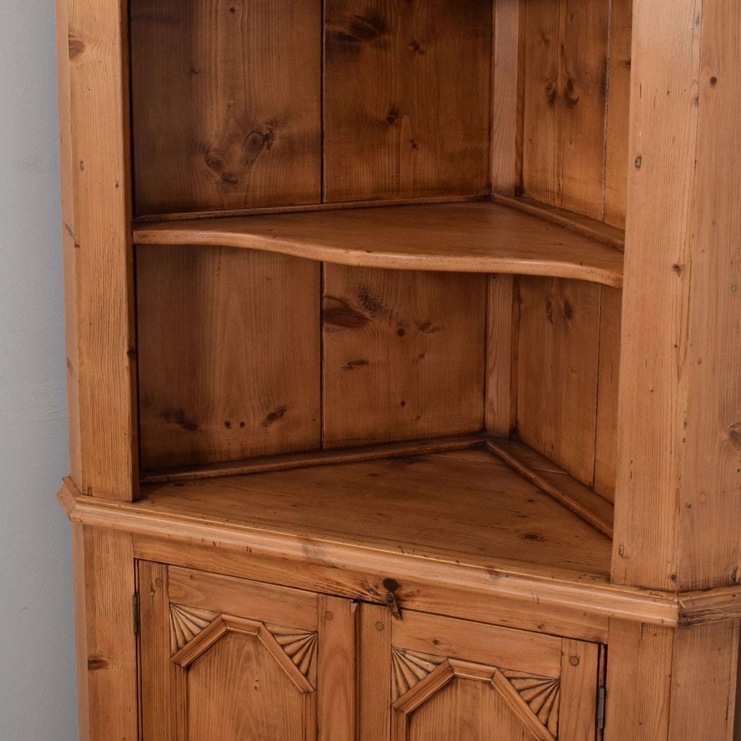 Large Solid Pine Corner Unit