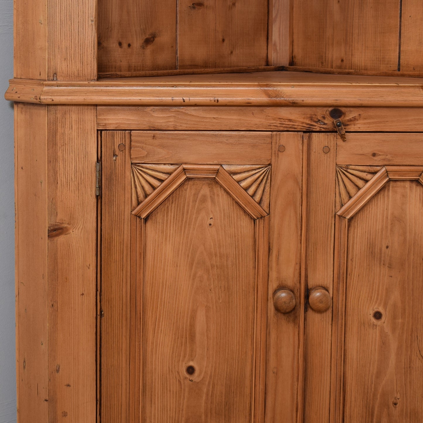 Large Solid Pine Corner Unit