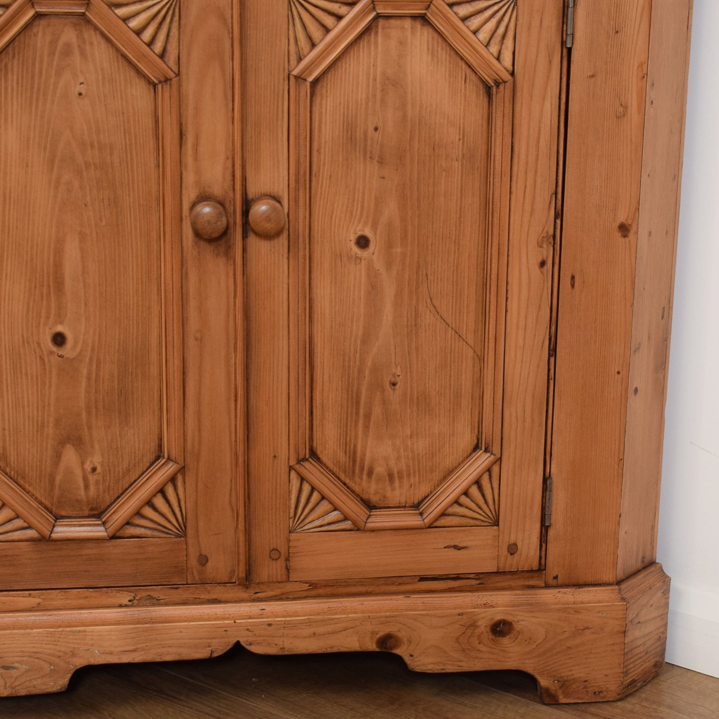 Large Solid Pine Corner Unit