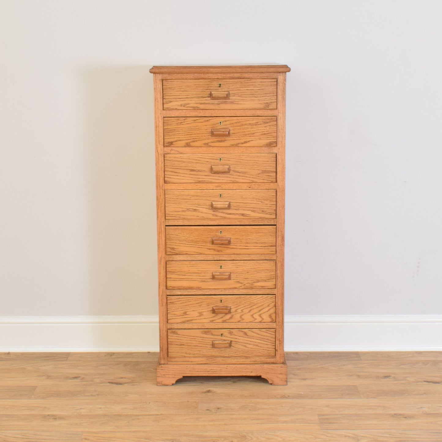 Restored Oak Wellington Chest