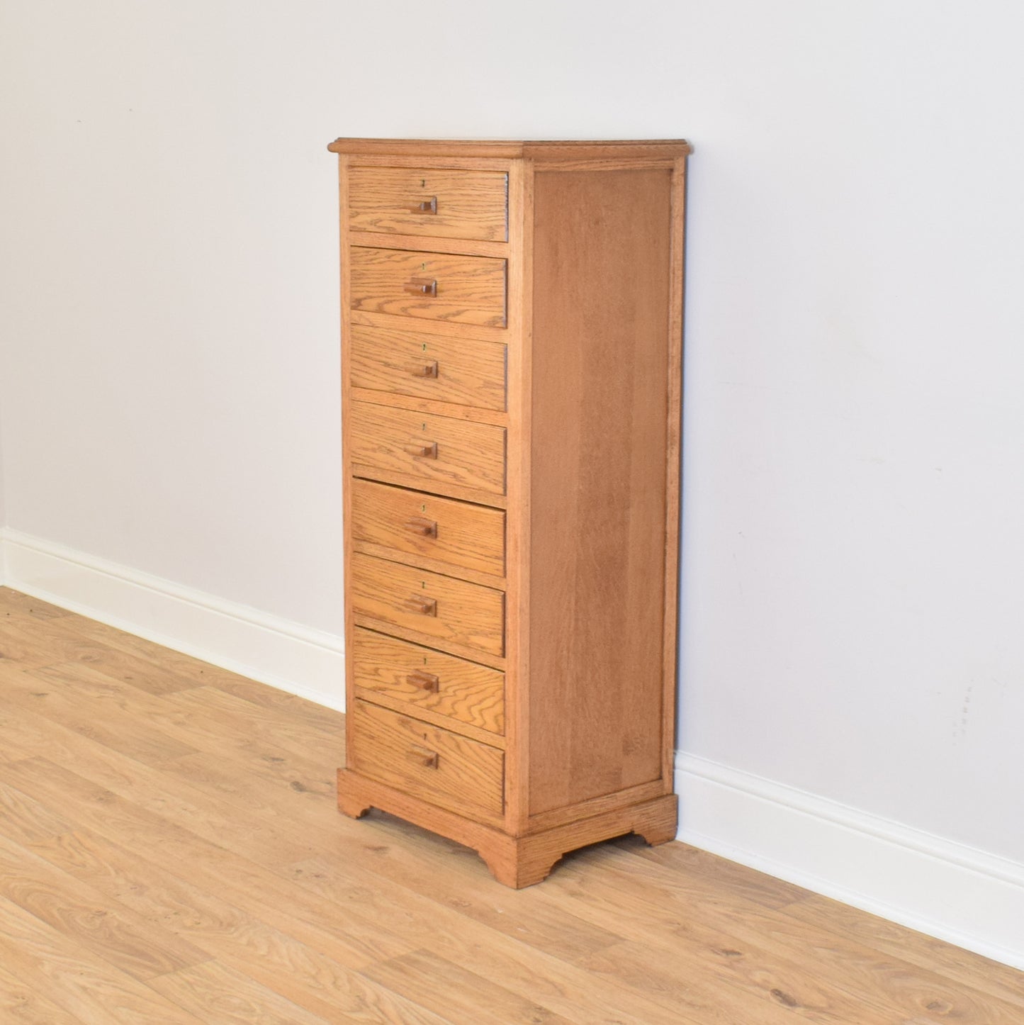 Restored Oak Wellington Chest